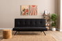 Atelier Del Sofa Zola - Sofá-Cama de 3 Plazas Negro